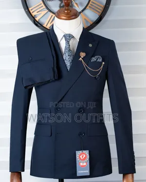 Suti Za Vifungo Sita Ya Dark Blue Ya Kawaida