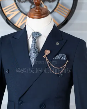 Suti Za Vifungo Sita Ya Dark Blue Ya Kawaida