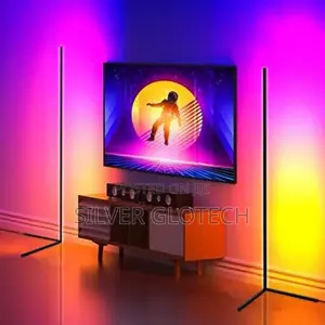 Led Corner Flow Lamp It Have Remote for Change Colour