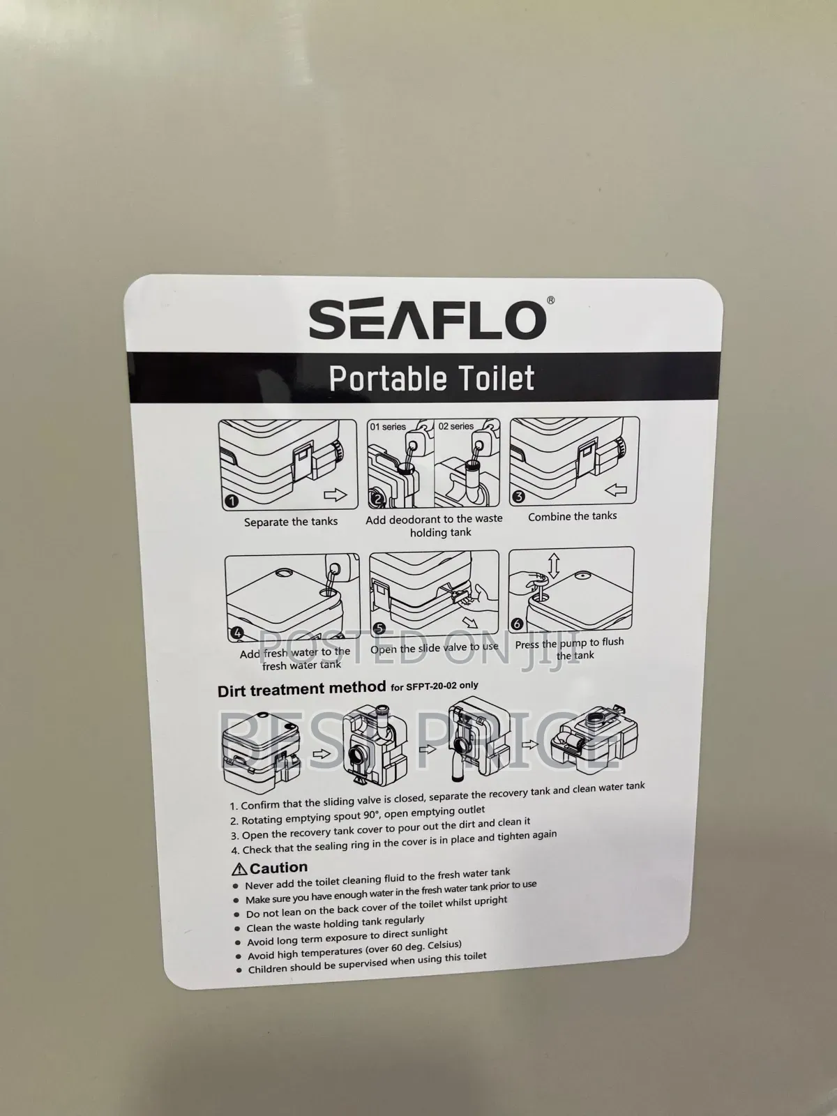 Seaflo Portable Or Emergency Toilet