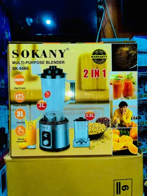 Sokany Multipurpose Blender 2 in 1 Liter 3