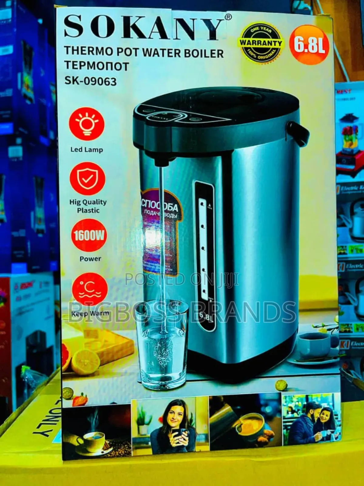 Sokany Water Boiler Liter 6.8