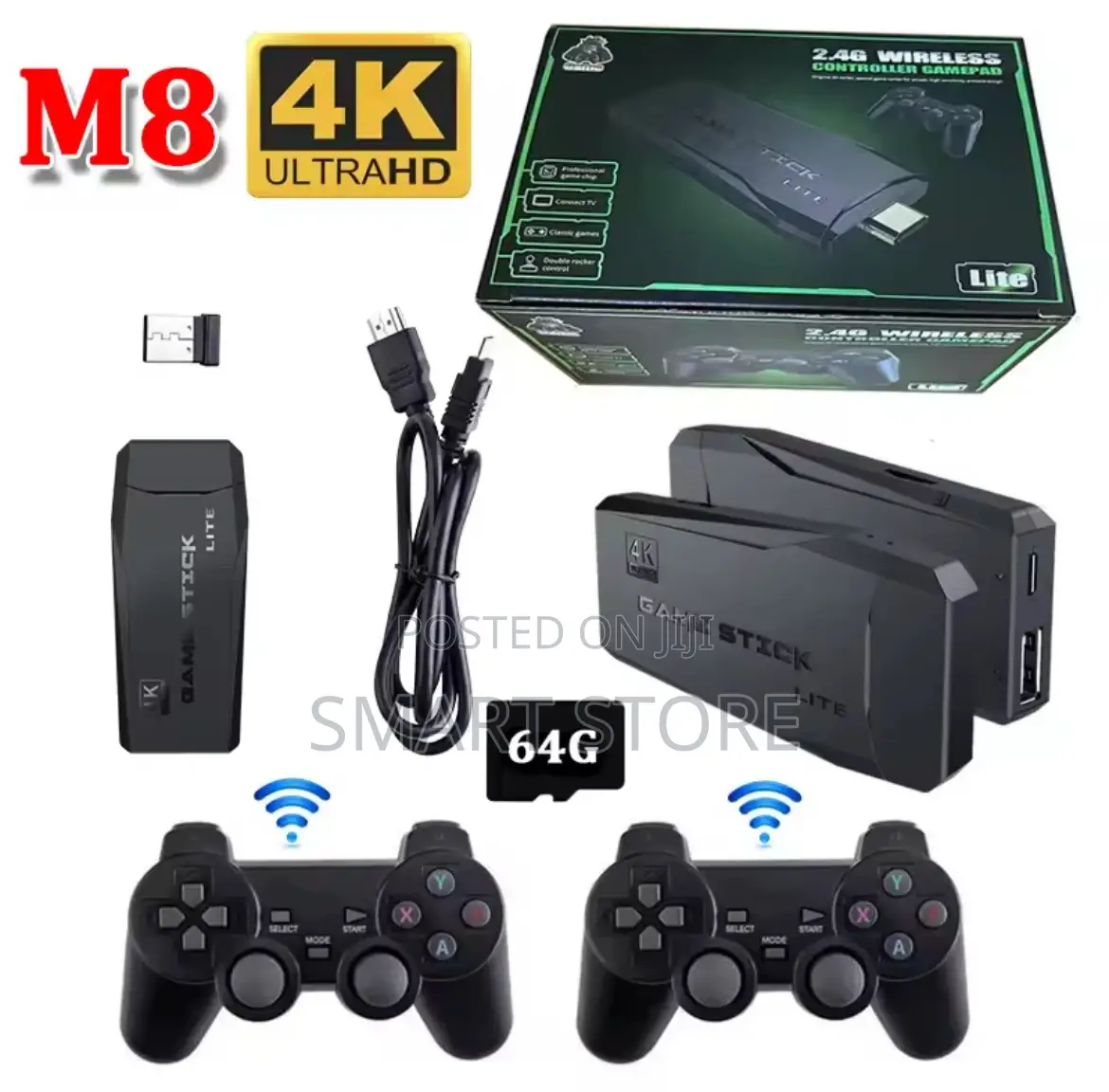 Video Game Sticks M8 Console 2.4g Dual Wireless Controller