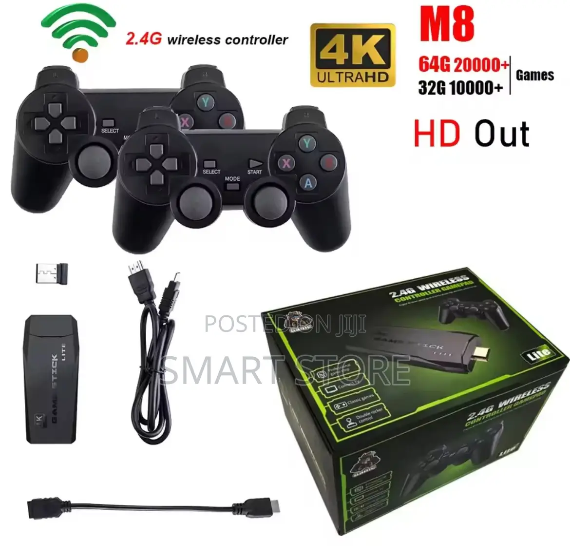Video Game Sticks M8 Console 2.4g Dual Wireless Controller