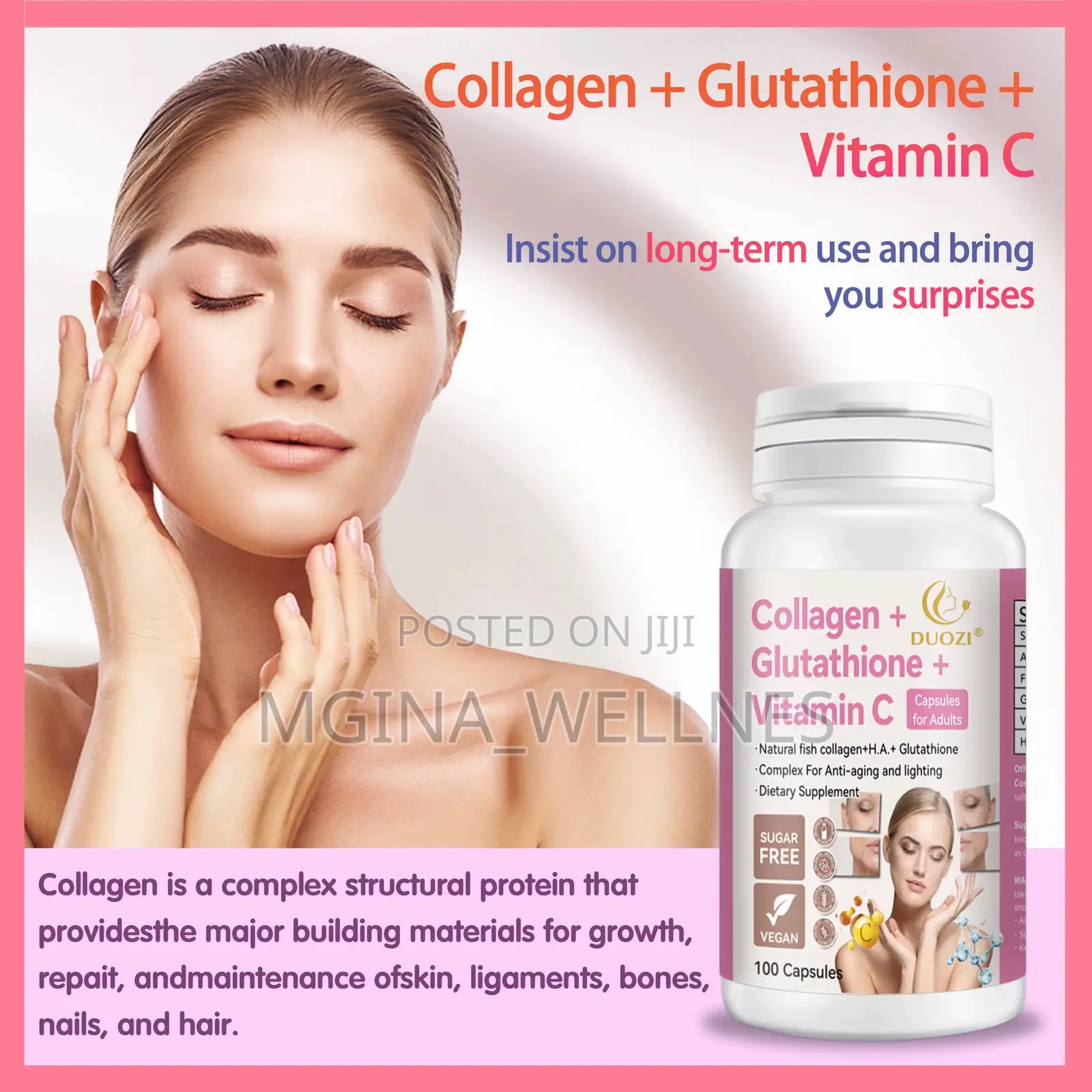 Collagen ,Glutathione,Vitamin C Capsules