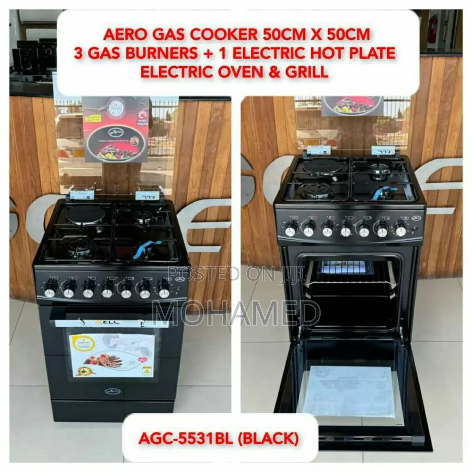 Aero 3gas, 1electric Cooker