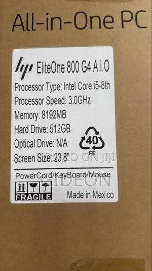 New Desktop Computer HP EliteDesk 800 G4 8GB Intel Core I5 SSD 512GB