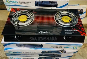 Jiko La Gas La Qiudes La Kioo Double Burner