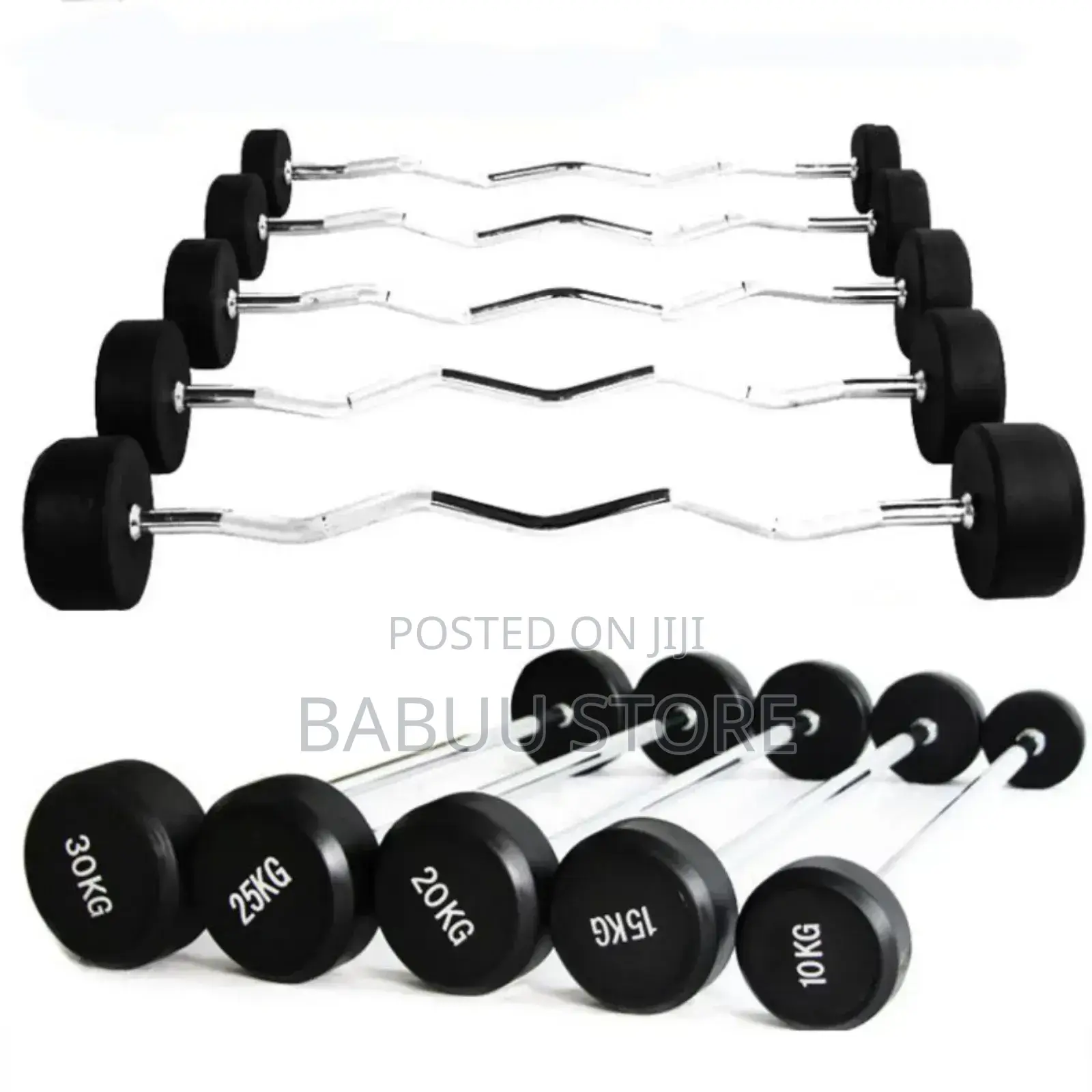 Fixed Rubber Barbell Nzuri Sana