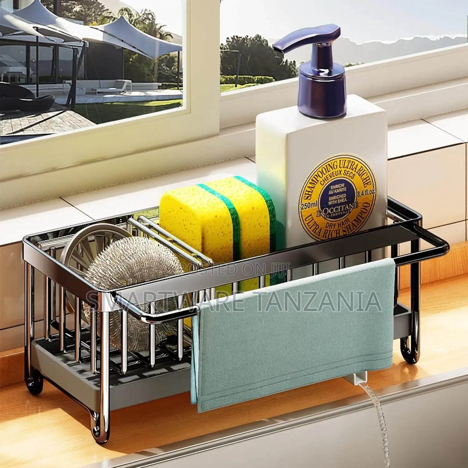 Sponge Holder for Kitchen Sink Caddy Dish Sponge Organizer