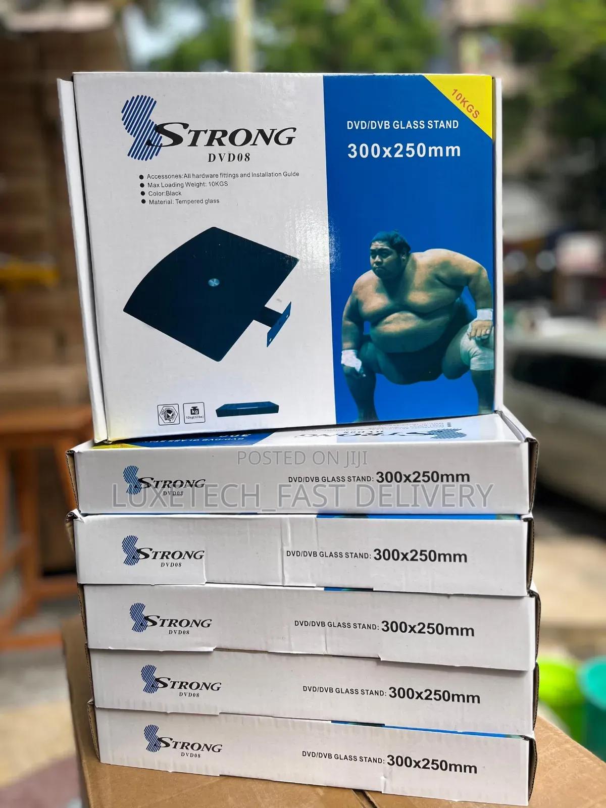 Strong DVD/DVB Glass Stand