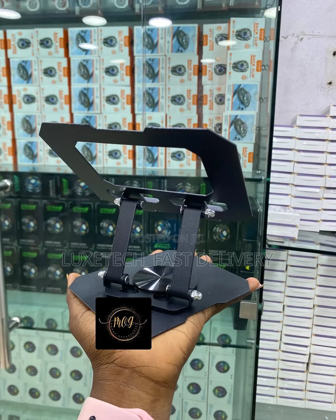 Foldable Metal Holder Durable, Stable, 360-Degree Rotation