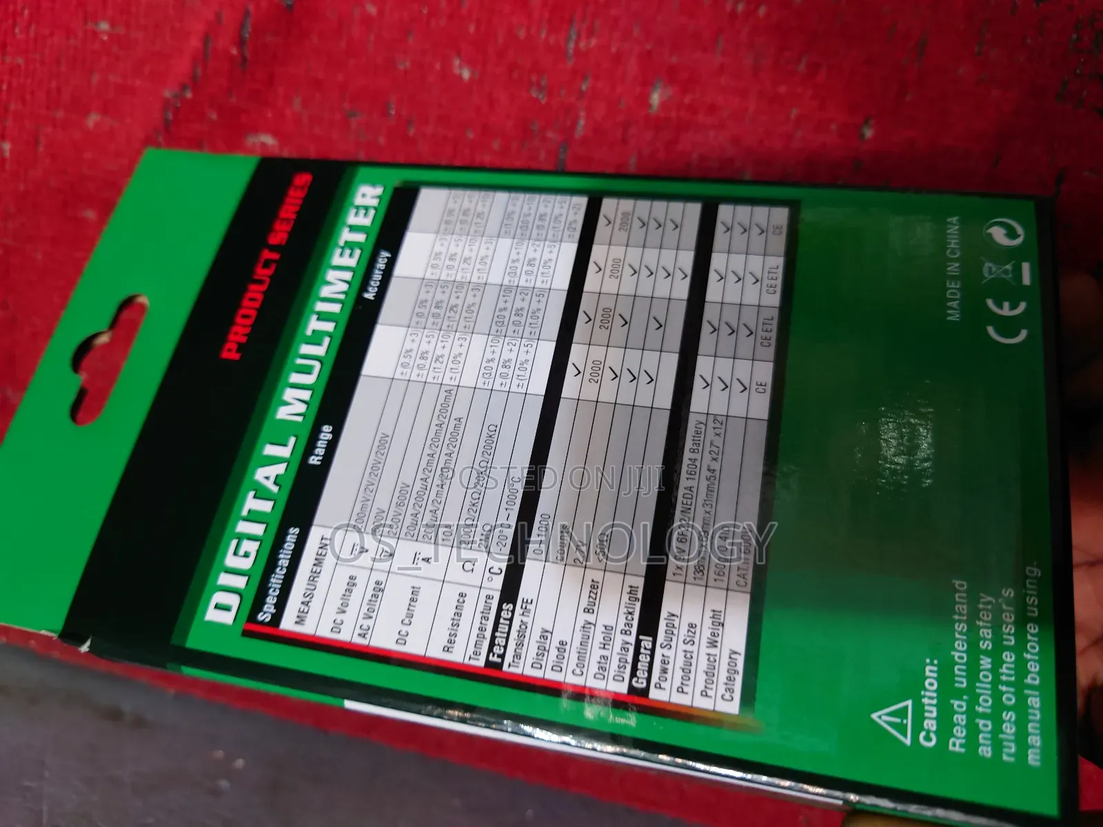 Original Digital Multimeter Inapima Dc,Ac,Diode, Resistor, 