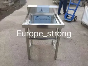 Freestanding, Stainless Steel, Single-Bowl Kitchen Sink