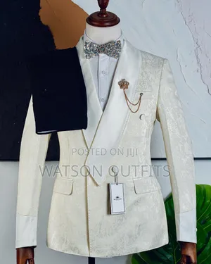 Marshalino Slim Fit Suit Ya Cream