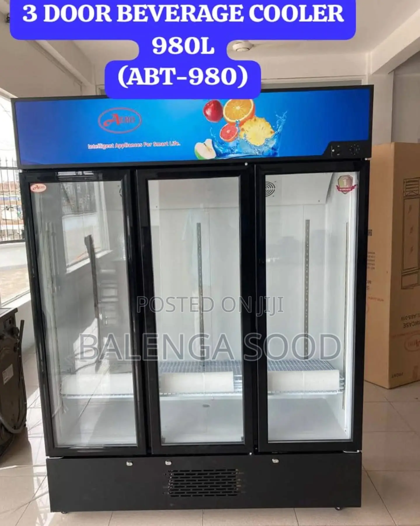 Aero Showcase Fridge( Litre 980)Made in Turkey