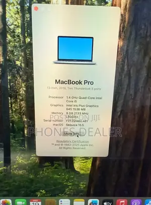 Laptop Apple MacBook Pro 2019 8GB Intel Core I5 SSD 128GB