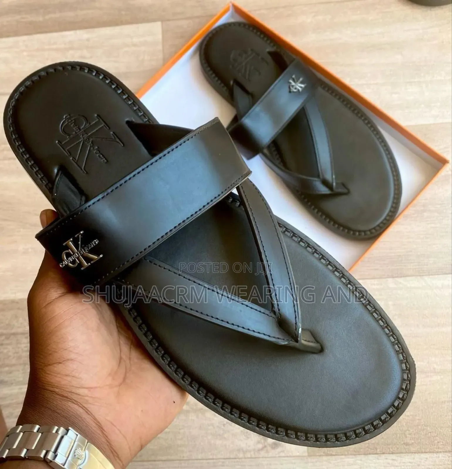 Open Shoes/Men Sandals/Leather Maked