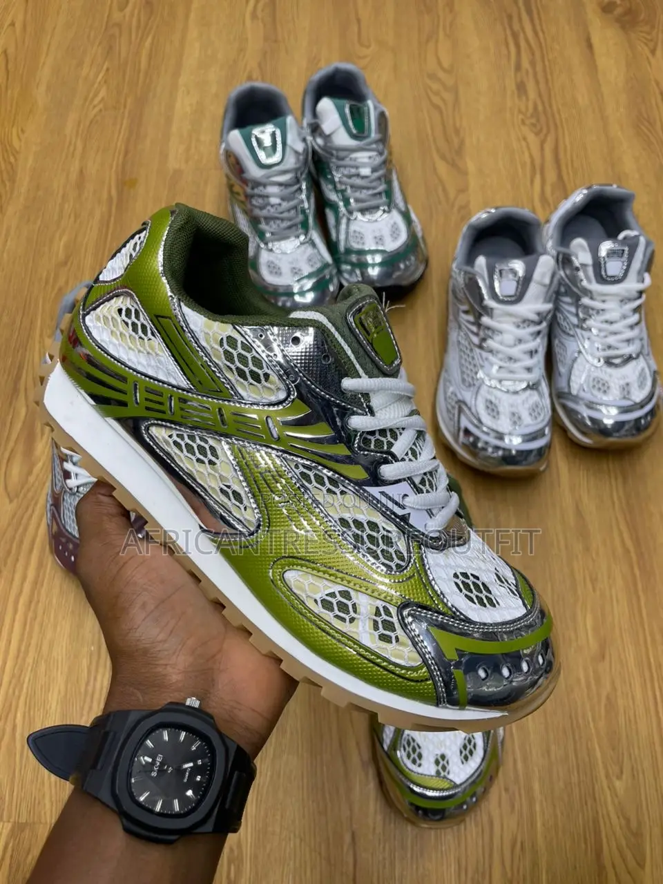 Botega Veneta Metallic Sneakers Available Limited Collection