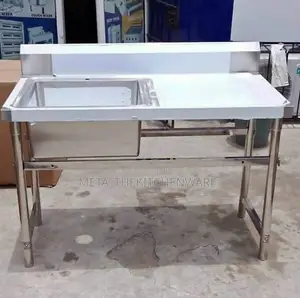 Stainless Steel Working Table With Single Sink