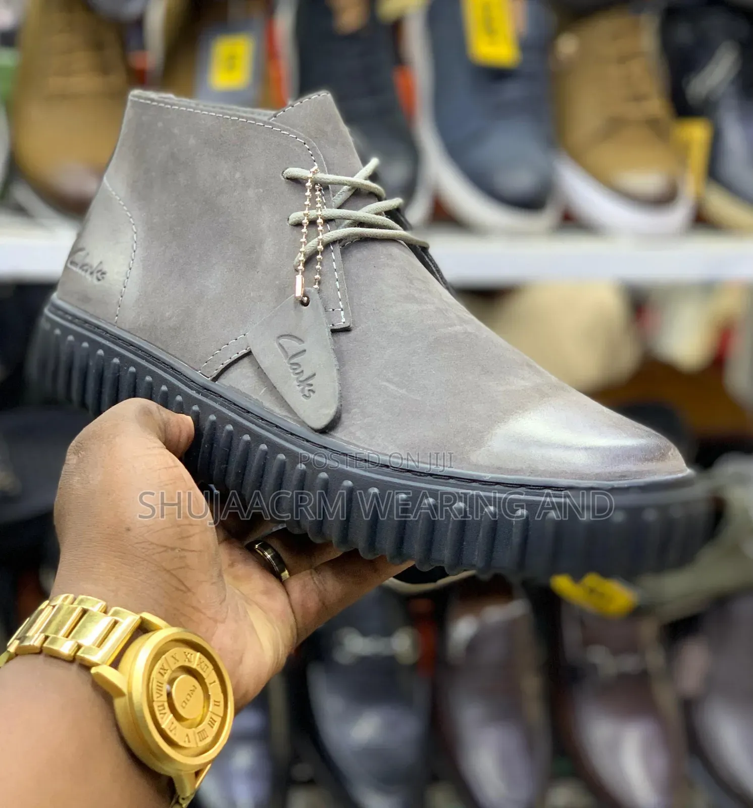 Adhesive Leather Boots/Clarks Boots