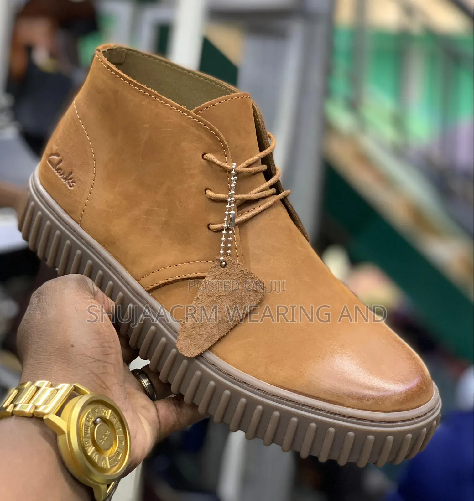 Adhesive Leather Boots/Clarks Boots