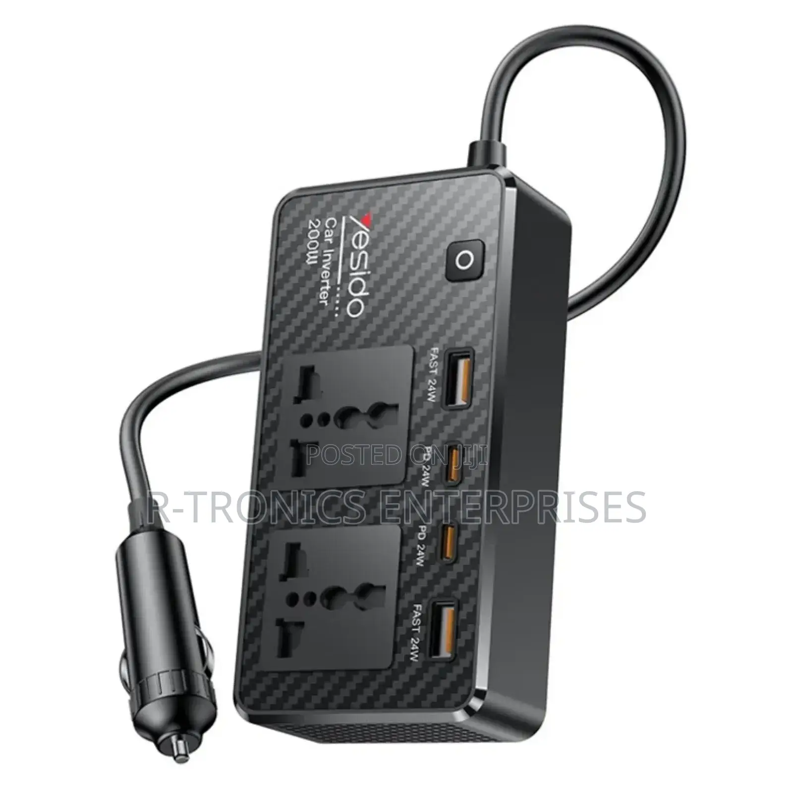 Yesido Vc07 Car Charger Inverter 200w Multiport