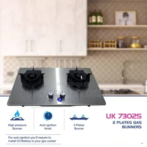 Mr Uk 2-burner Gas Hob Stainless Steel