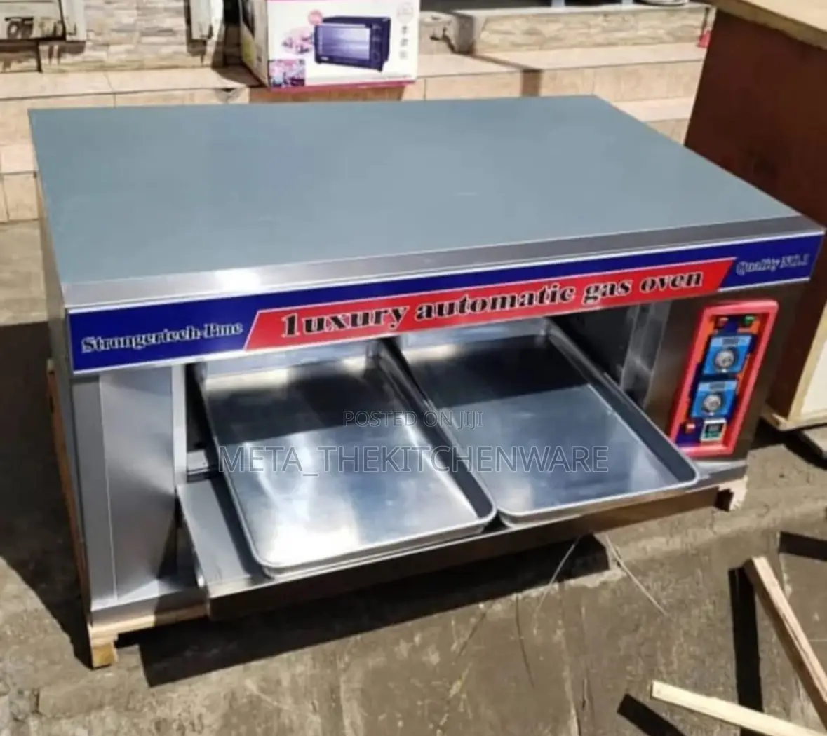 Commercial Gas Oven 1 Deck 2 Trays