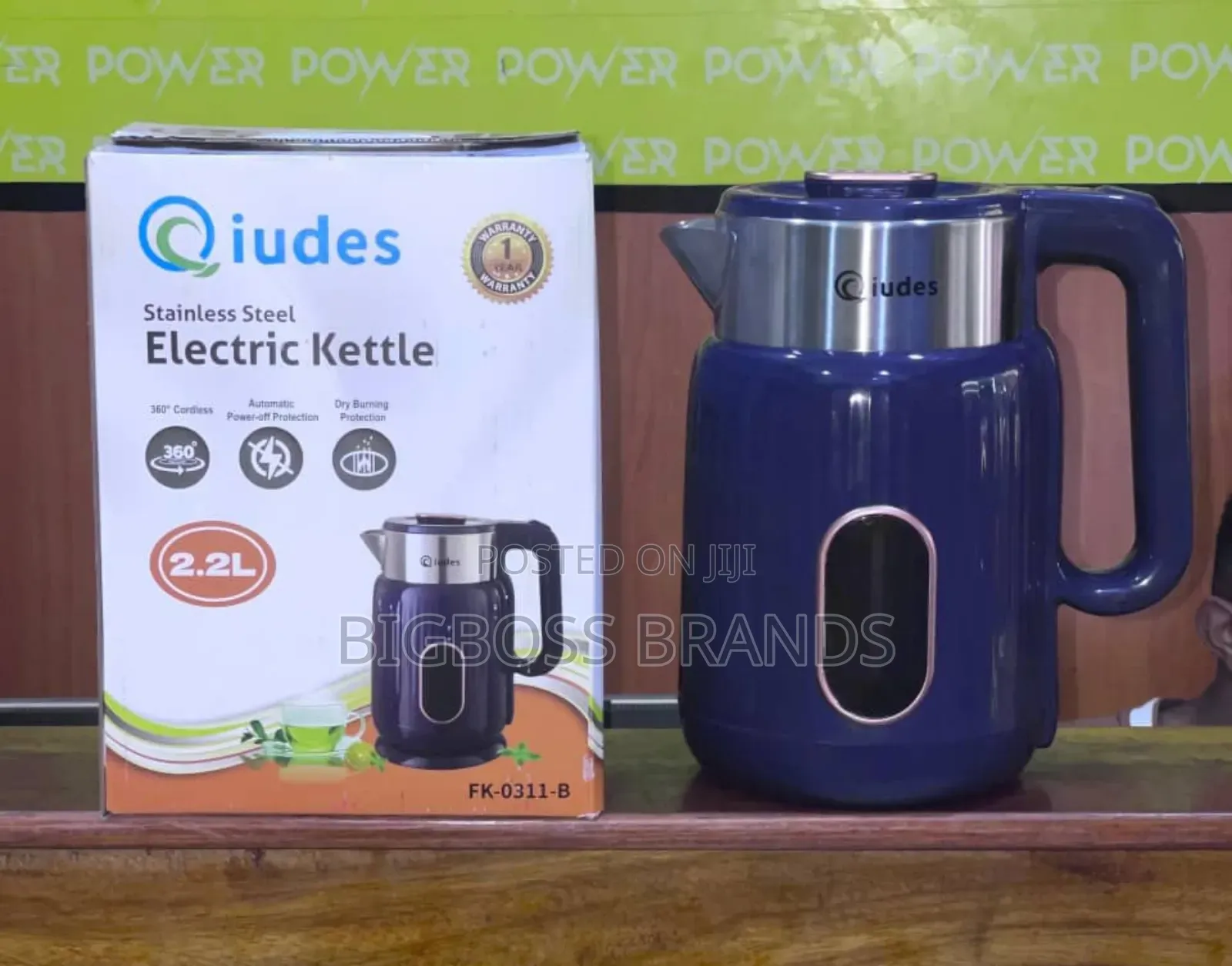 Qiudes Electric Kettle 2.2 Lit Fk 0311b