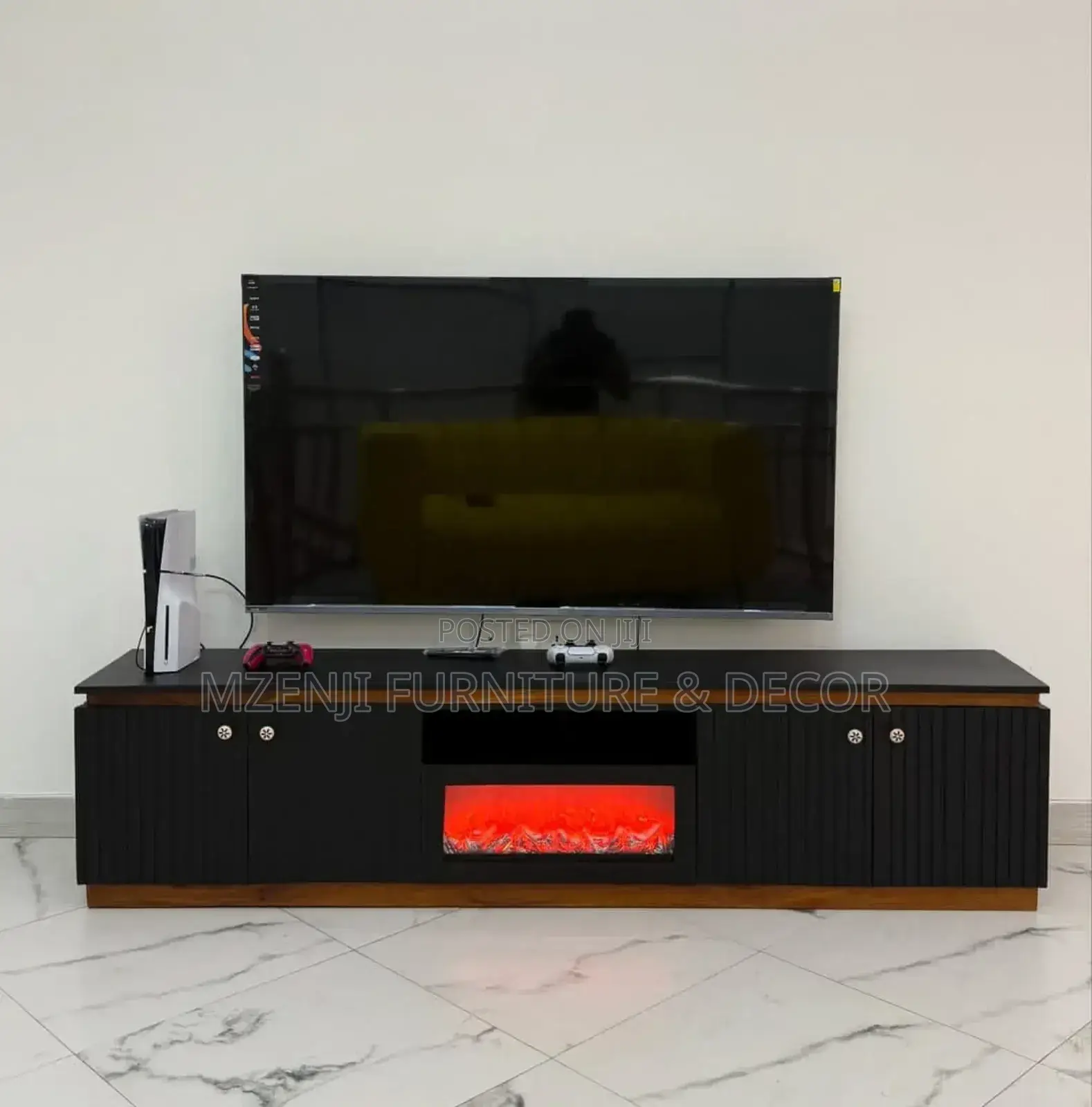 Tv Showcase Ft 6 With It's Fireplace