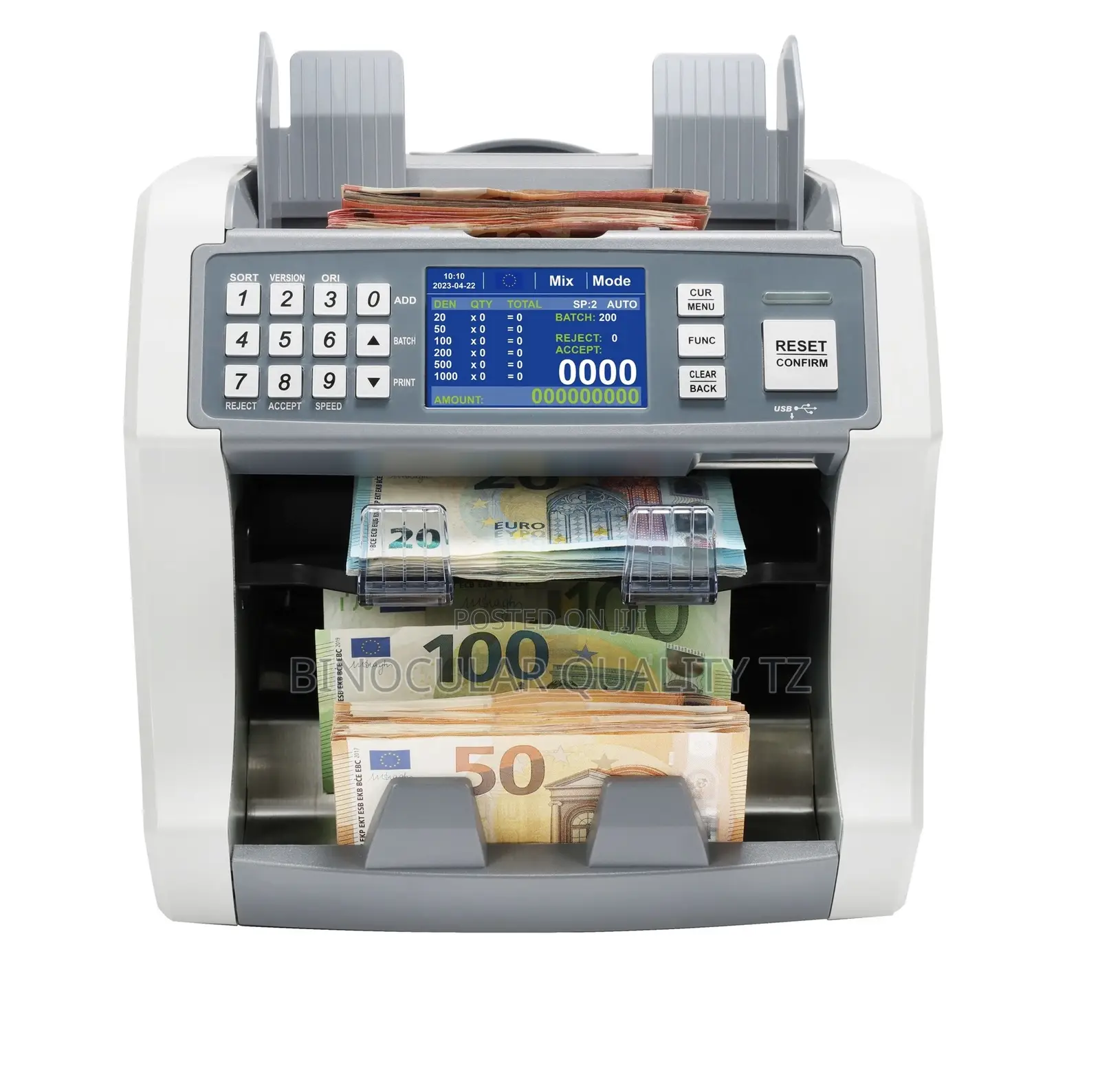 Multi Currency Bank Sorter.