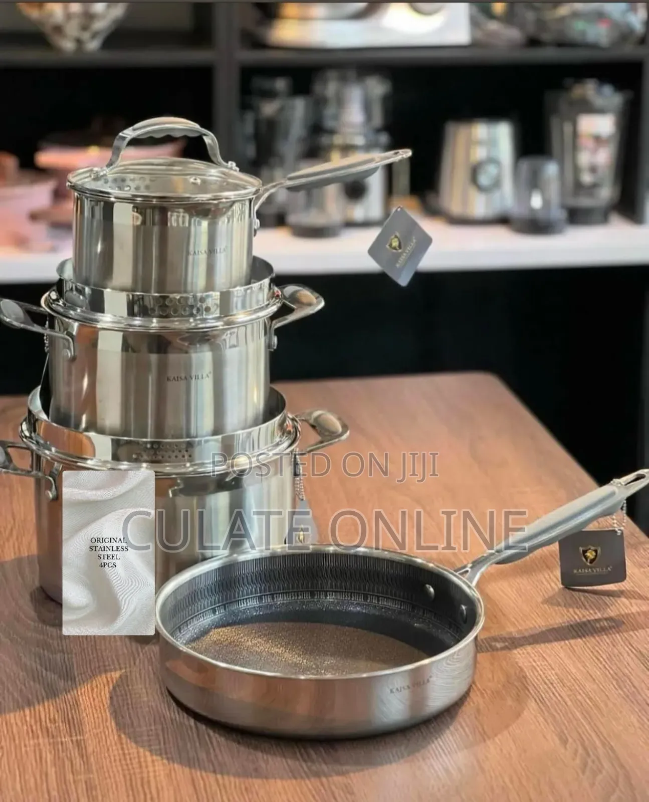 4pcs Kaisavilla Stainless Steel Cookware Set