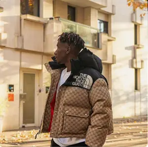 Gucci North Face Coats Available Leather Exterior