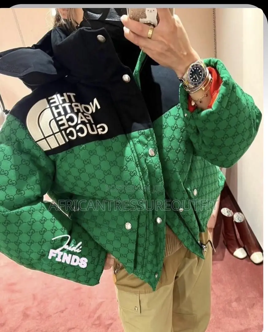 Gucci North Face Coats Available Leather Exterior