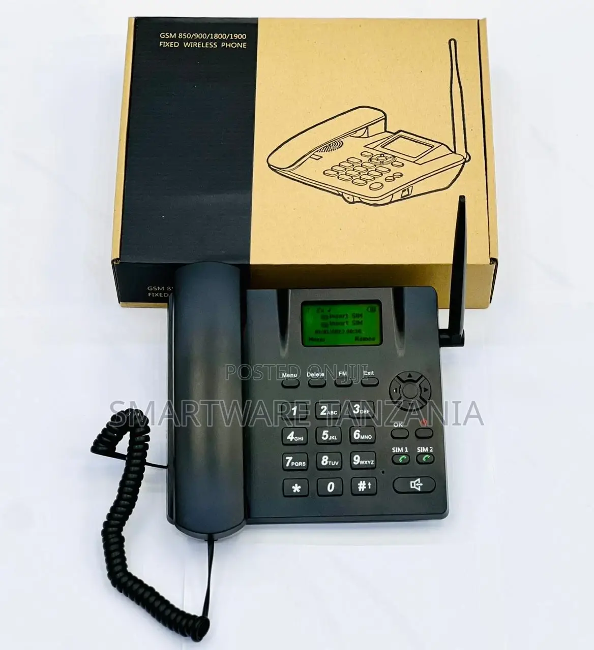 GSM Dual Sim Card Fixed Cordless Phone With Fm Radio/SMS