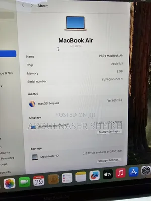 Laptop Apple MacBook Air 2020 M1 8GB Apple M1 SSD 256GB