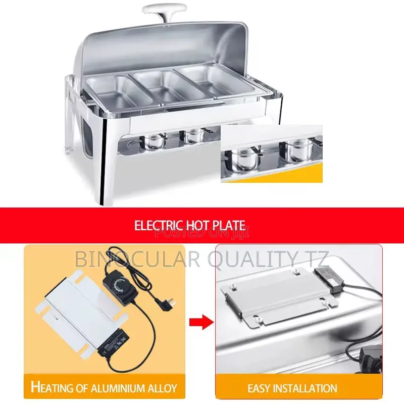 Roll Top Chaffing Dish 9l