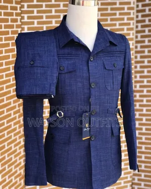 Double Pockets Bluish Colour Suits