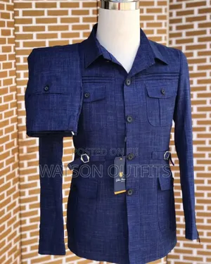 Double Pockets Bluish Colour Suits