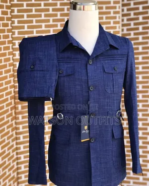 Double Pockets Bluish Colour Suits
