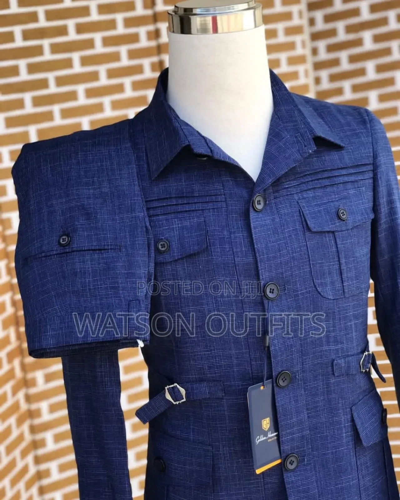 Double Pockets Bluish Colour Suits