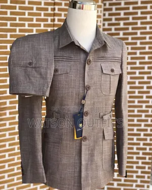 Safari Suits Ya Rangi Ya Kaki