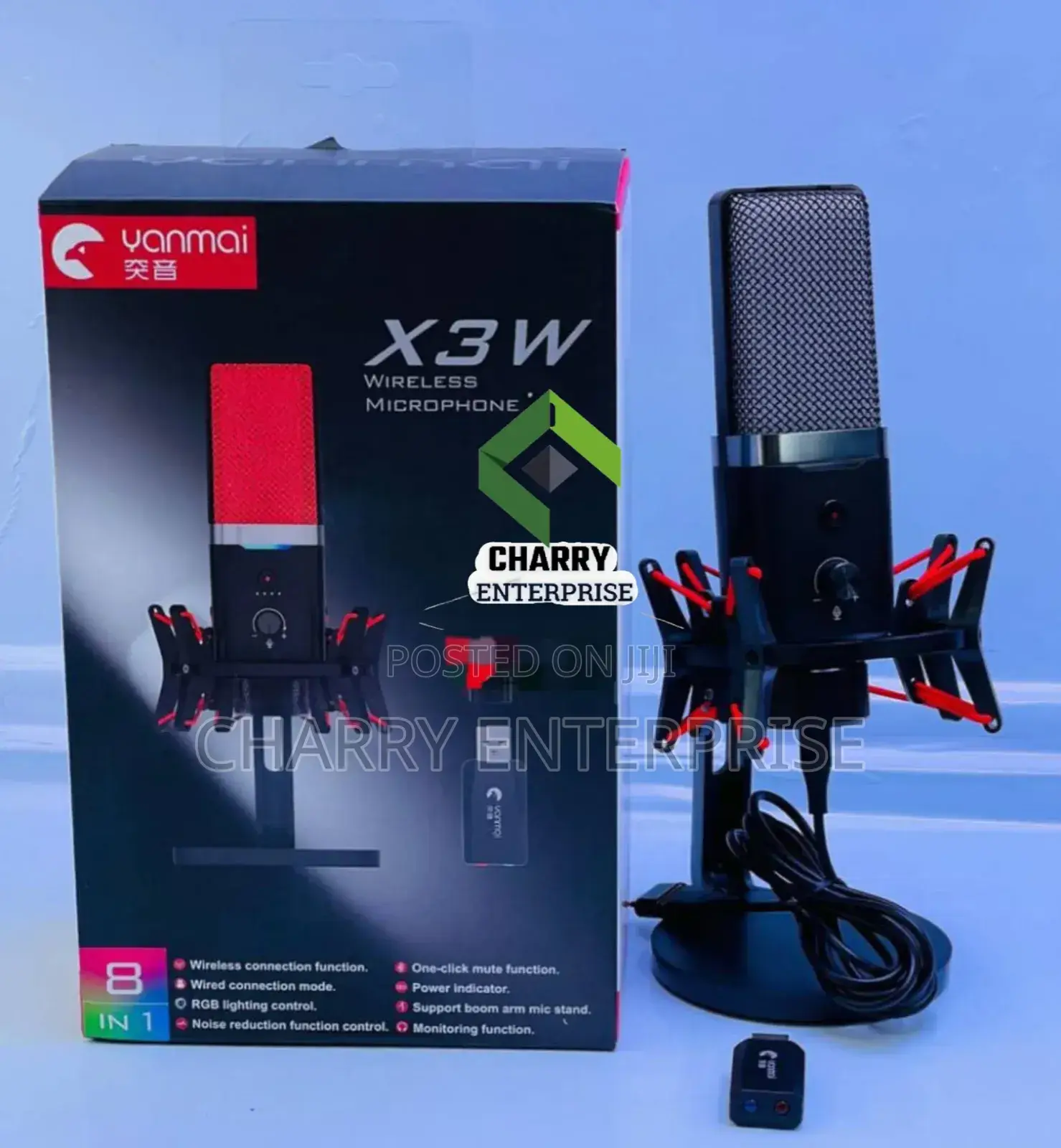 High Quality 8 in 1 Wireless Microphone Otg Wireless Clip