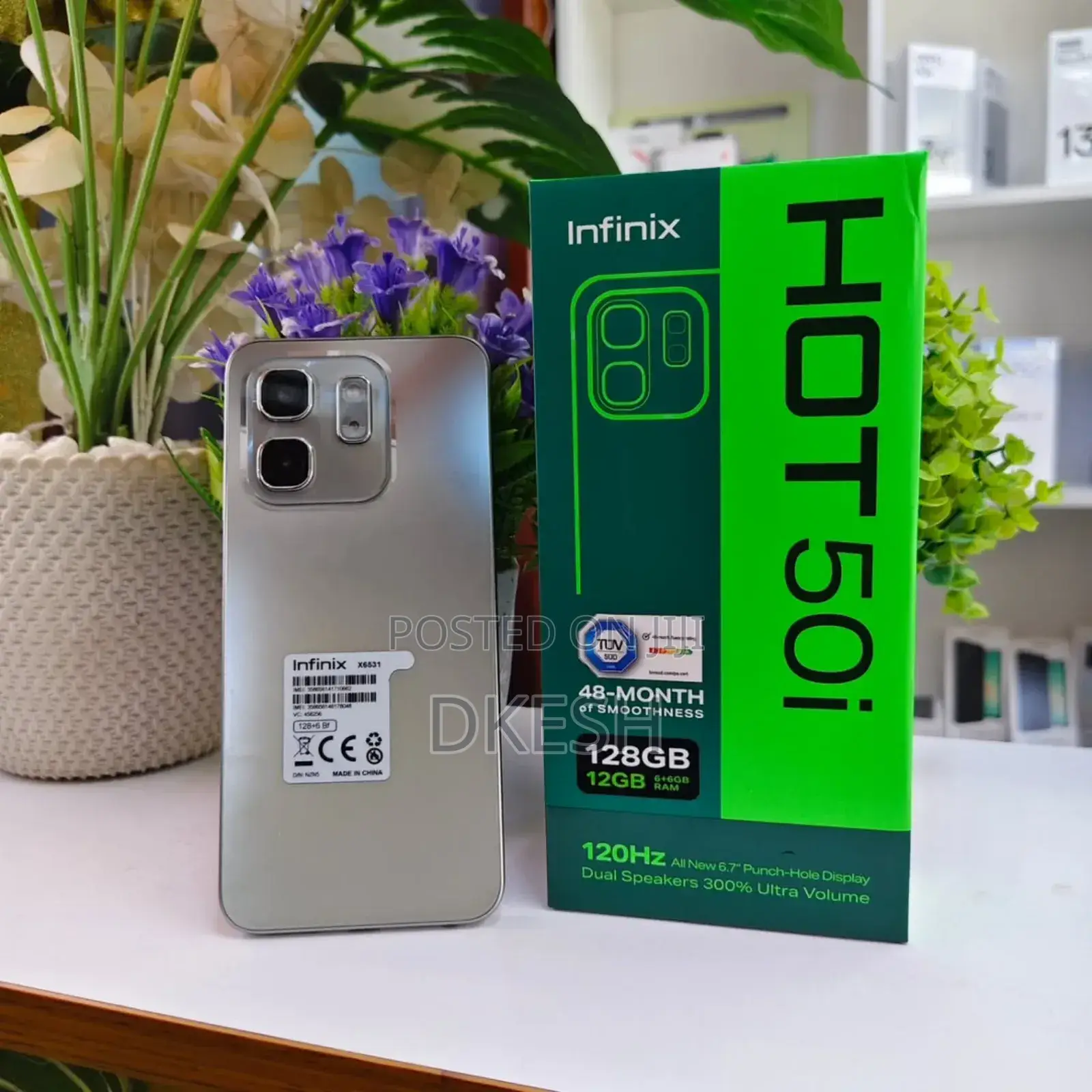 New Infinix Hot 50i 128 GB Gold