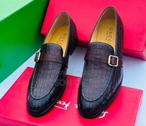 Exceptionally Leather Materials Gucci Shoes