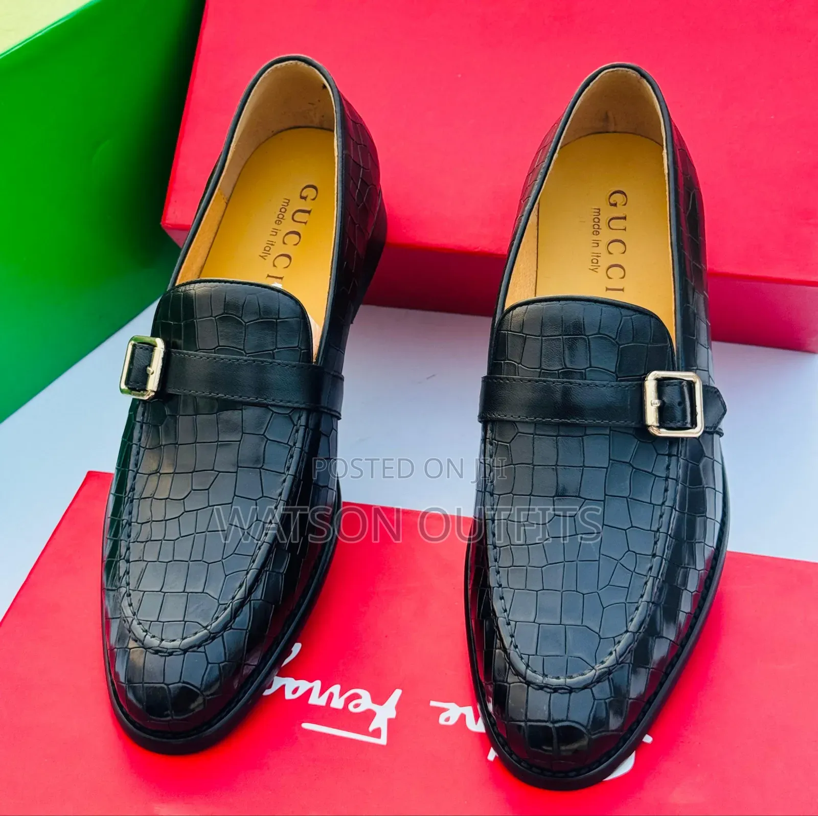 Exceptionally Leather Materials Gucci Shoes