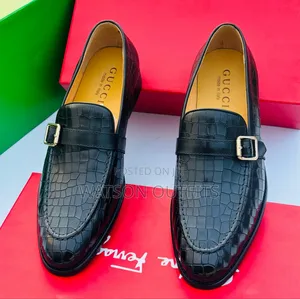 Exceptionally Leather Materials Gucci Shoes