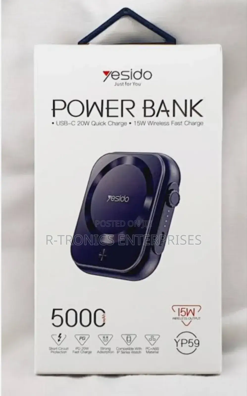 Yesido Yp59 5000mah Magnetic Wireless Charging Power Bank