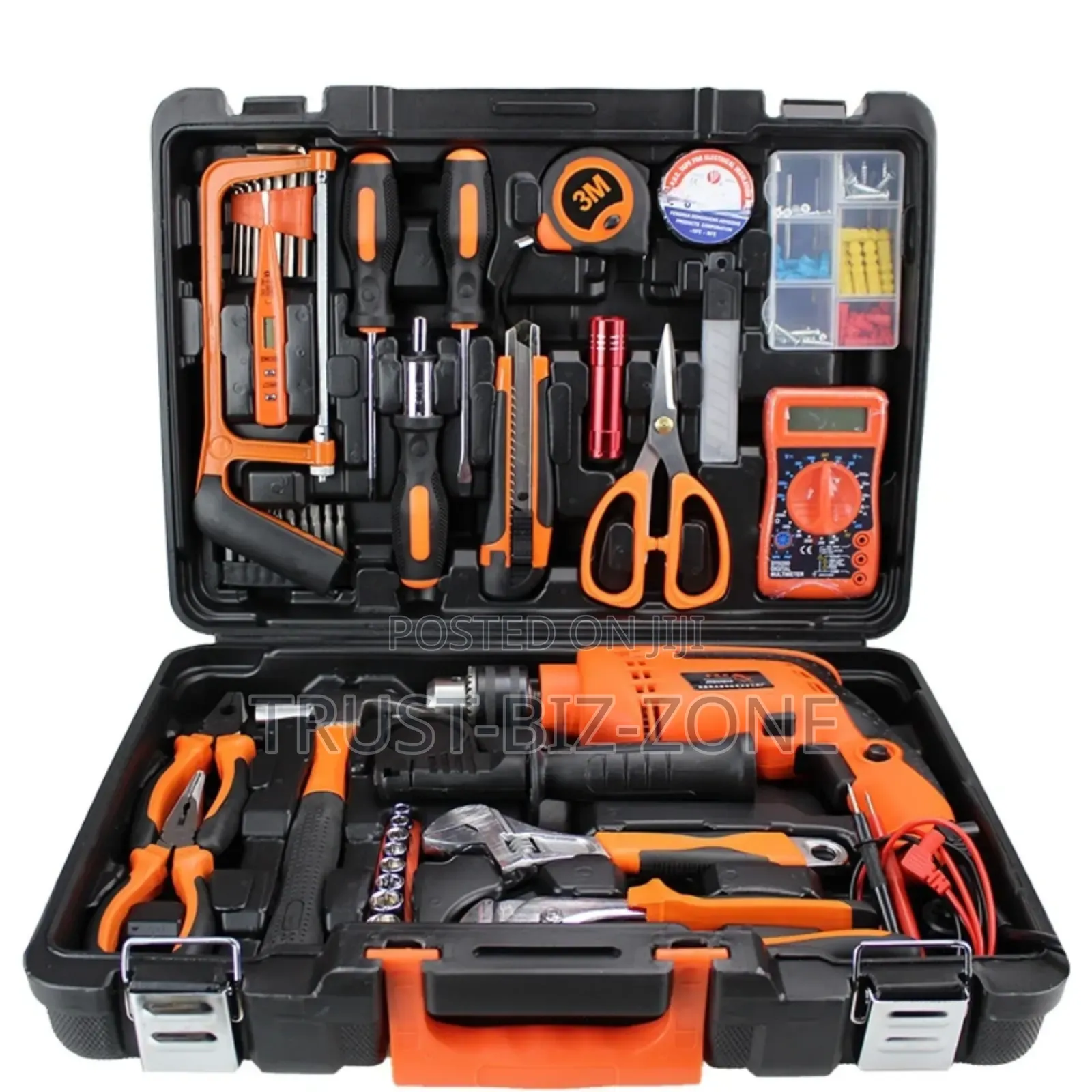 Wired Drill Tools Box Kit Set 112pcs